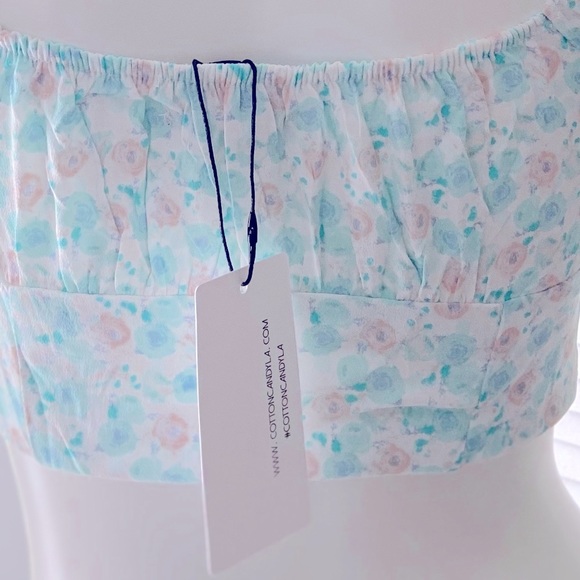 Floral print crop top - Picture 5 of 5